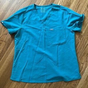 FIGS Catarina One Pocket Scrub Top XL Teal